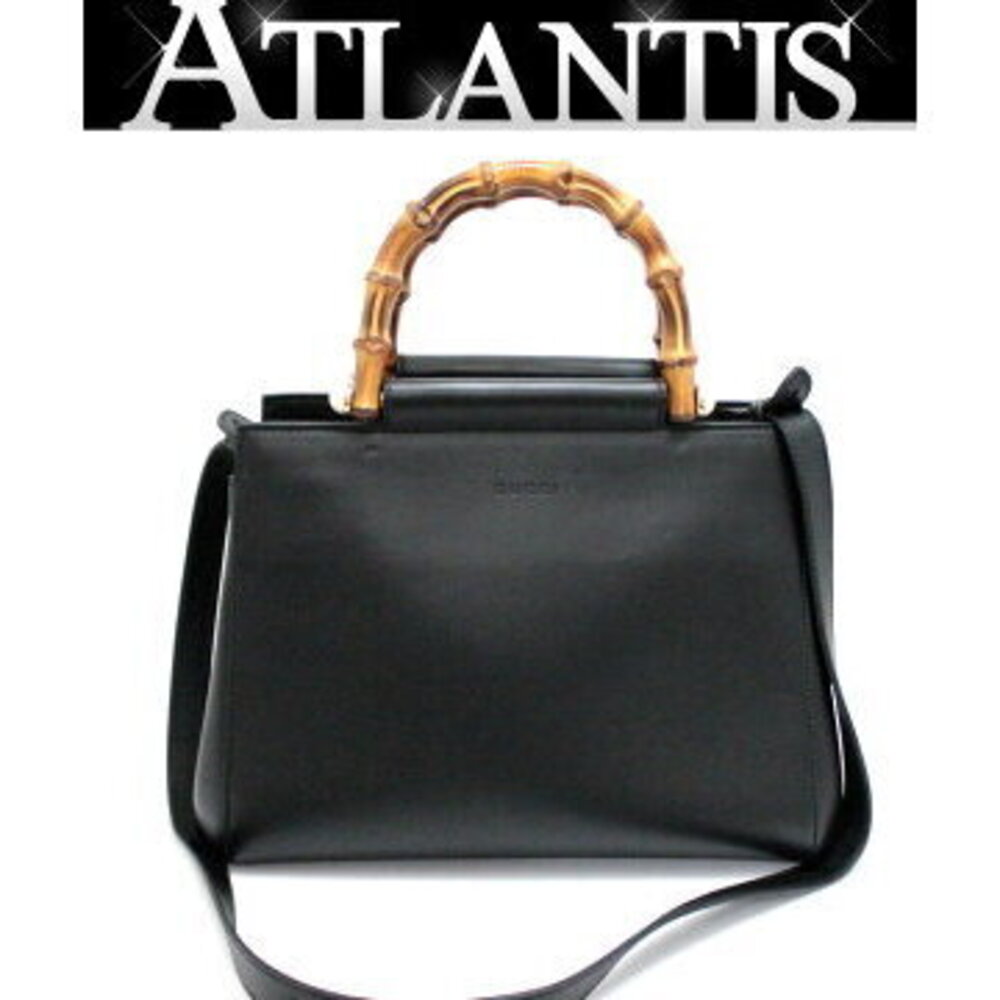 Gucci Bamboo bag tote shoulder leather black - Picture 1 of 7